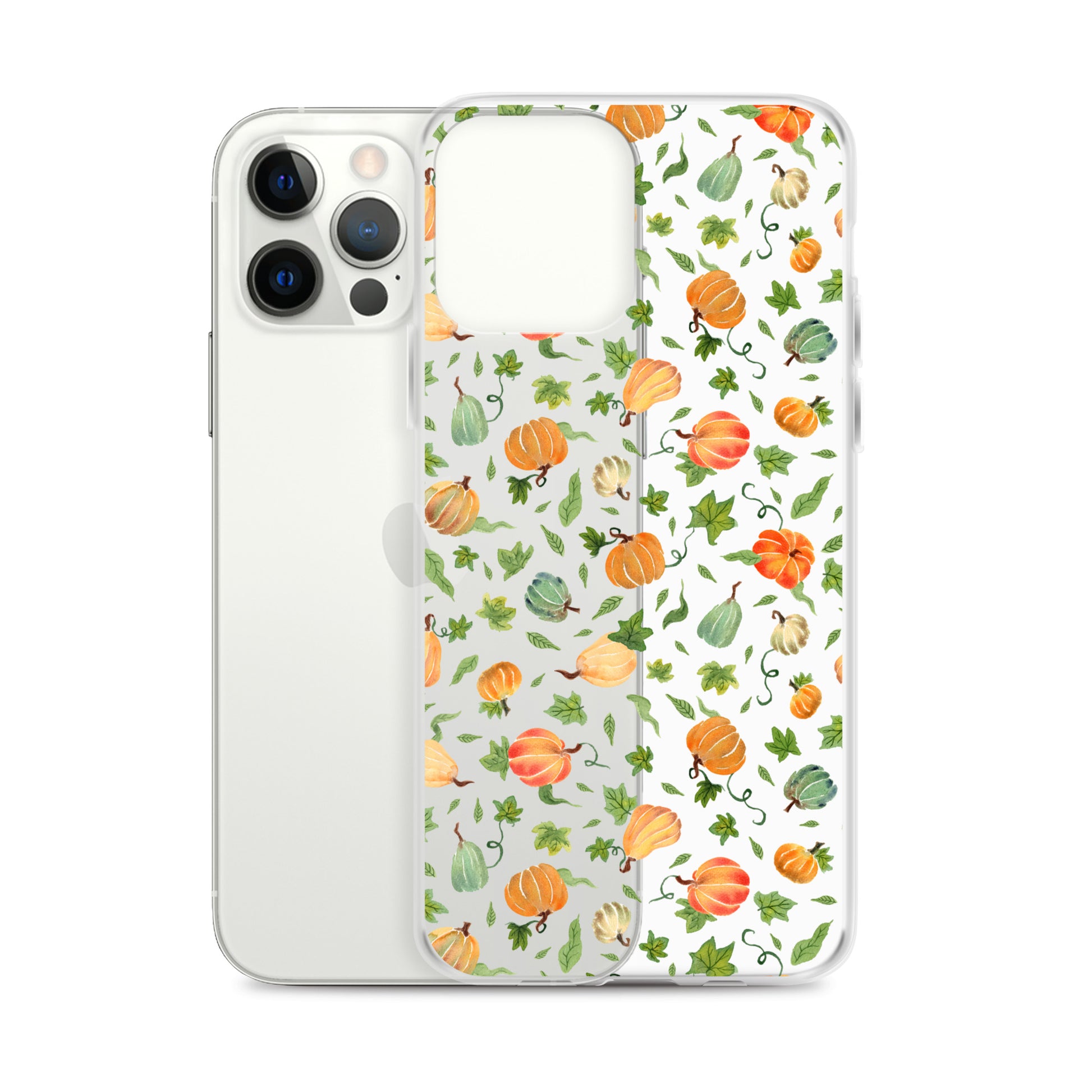 Clear Case for iPhone® - Pumpkins Pattern 🎃🍂 - iPhone Case - SANDRAAS