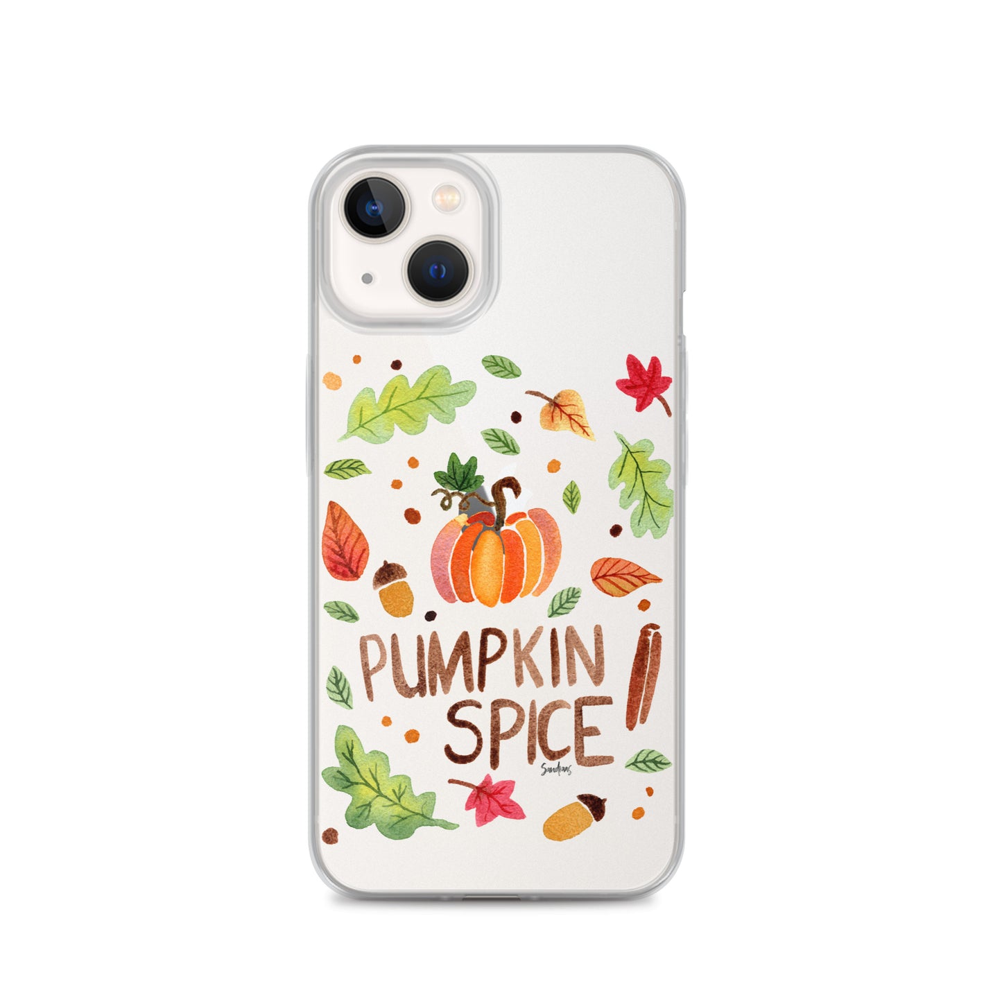 Clear Case for iPhone® - Pumpkin Spice 🎃🍂 - iPhone Case - SANDRAAS