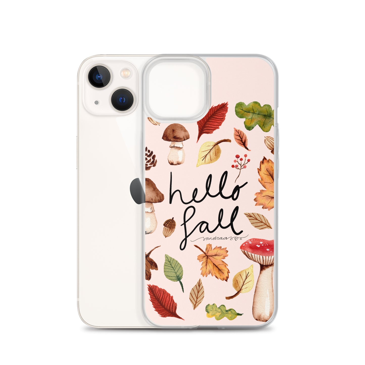 Clear iPhone® Case – Hello Fall 🍂📱 - iPhone Case - SANDRAAS