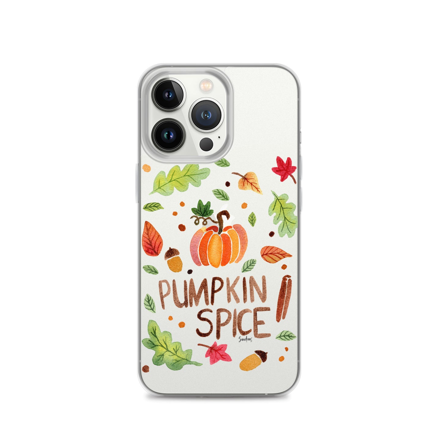 Clear Case for iPhone® - Pumpkin Spice 🎃🍂 - iPhone Case - SANDRAAS