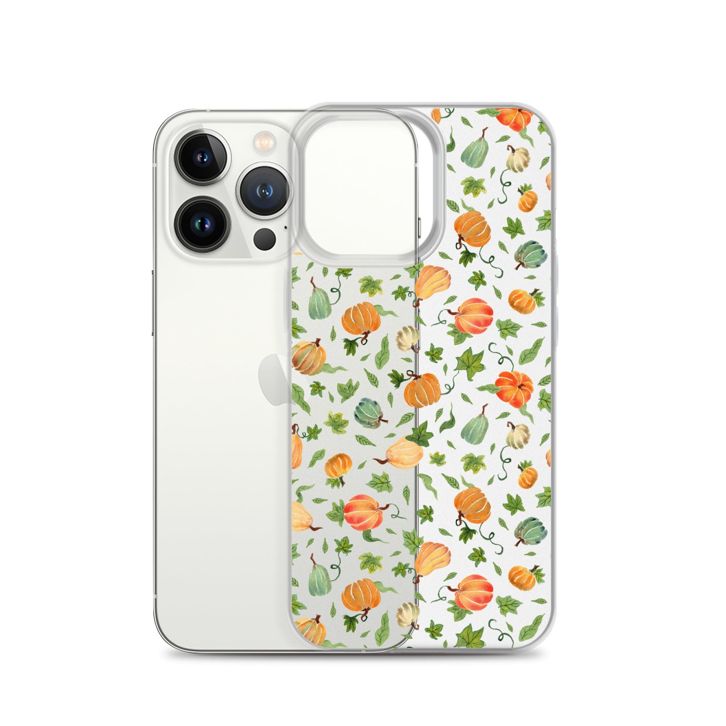 Clear Case for iPhone® - Pumpkins Pattern 🎃🍂 - iPhone Case - SANDRAAS