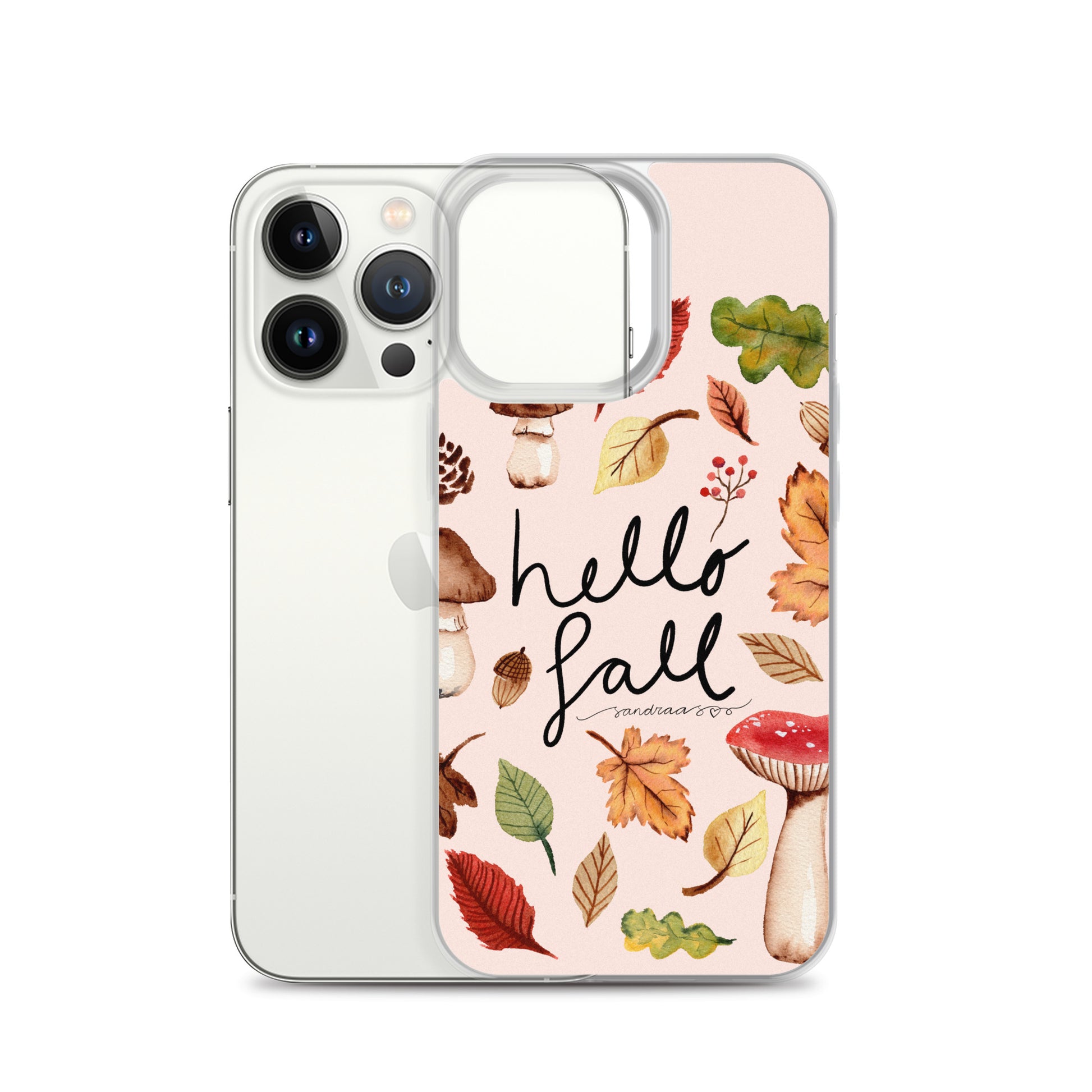 Clear iPhone® Case – Hello Fall 🍂📱 - iPhone Case - SANDRAAS