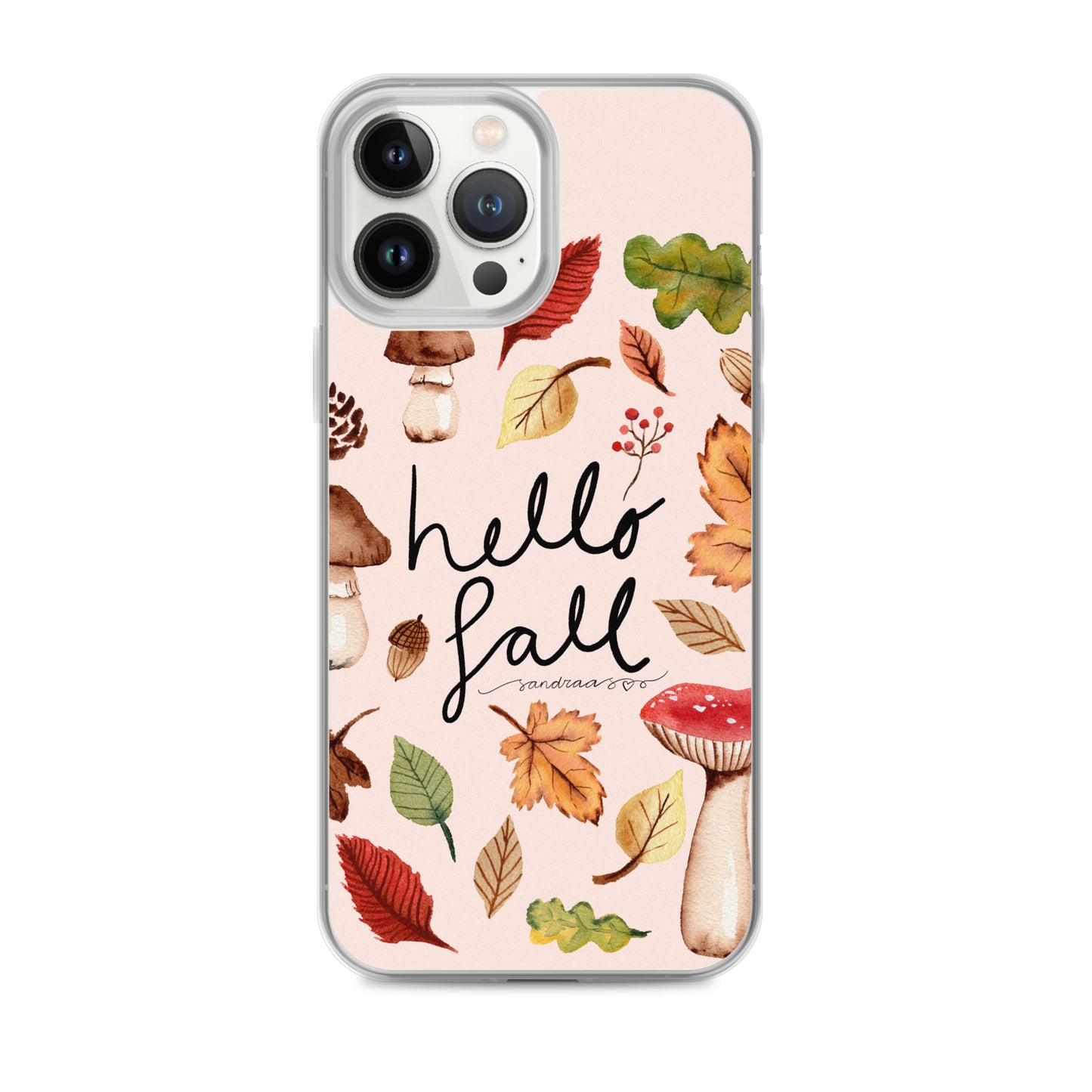 Clear iPhone® Case – Hello Fall 🍂📱 - iPhone Case - SANDRAAS