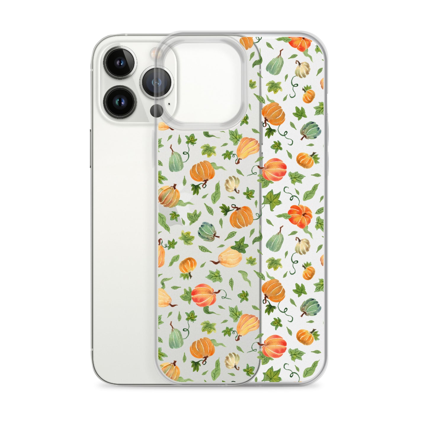 Clear Case for iPhone® - Pumpkins Pattern 🎃🍂 - iPhone Case - SANDRAAS