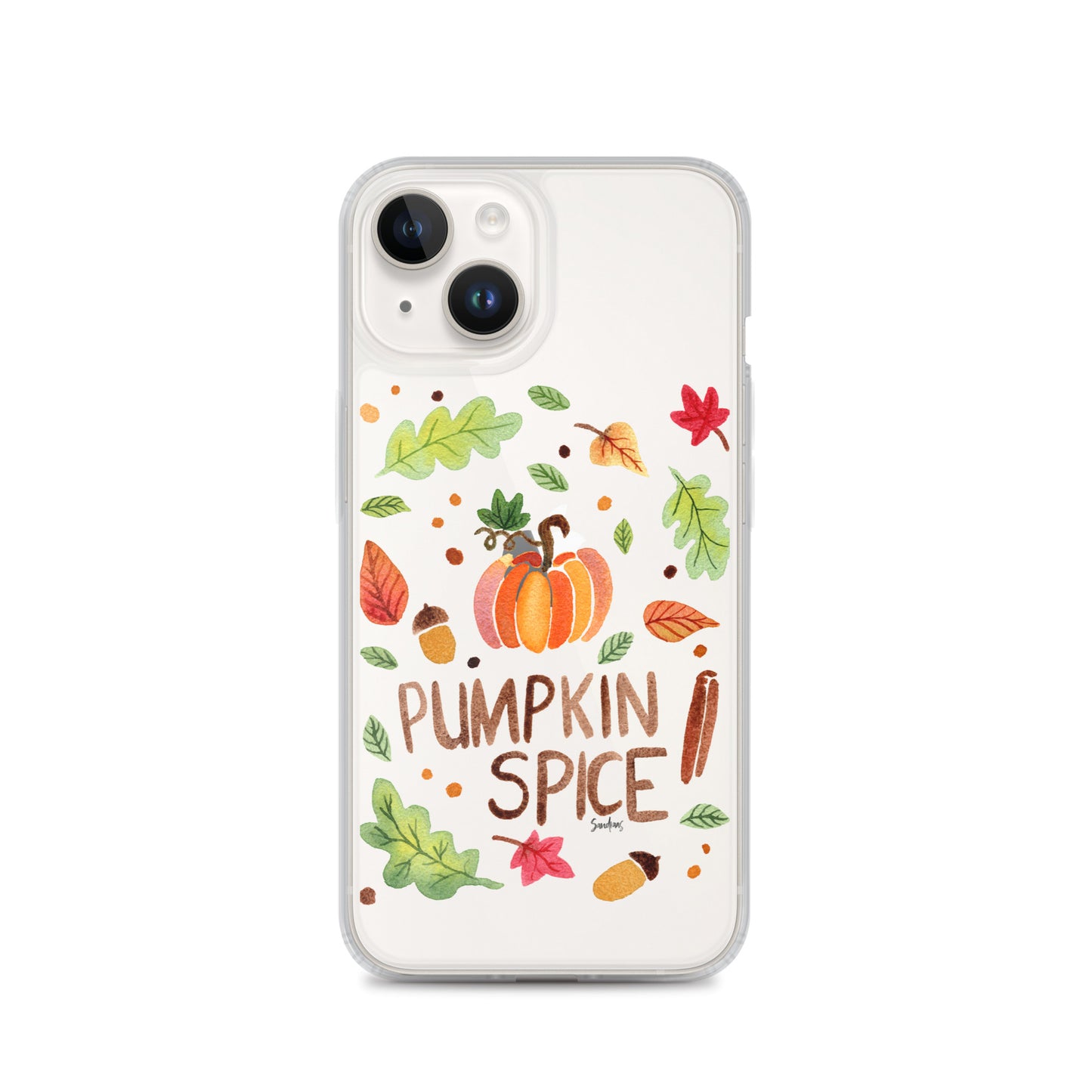 Clear Case for iPhone® - Pumpkin Spice 🎃🍂 - iPhone Case - SANDRAAS