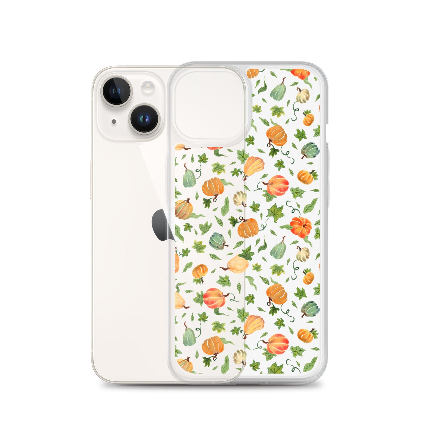 Clear Case for iPhone® - Pumpkins Pattern 🎃🍂 - iPhone Case - SANDRAAS