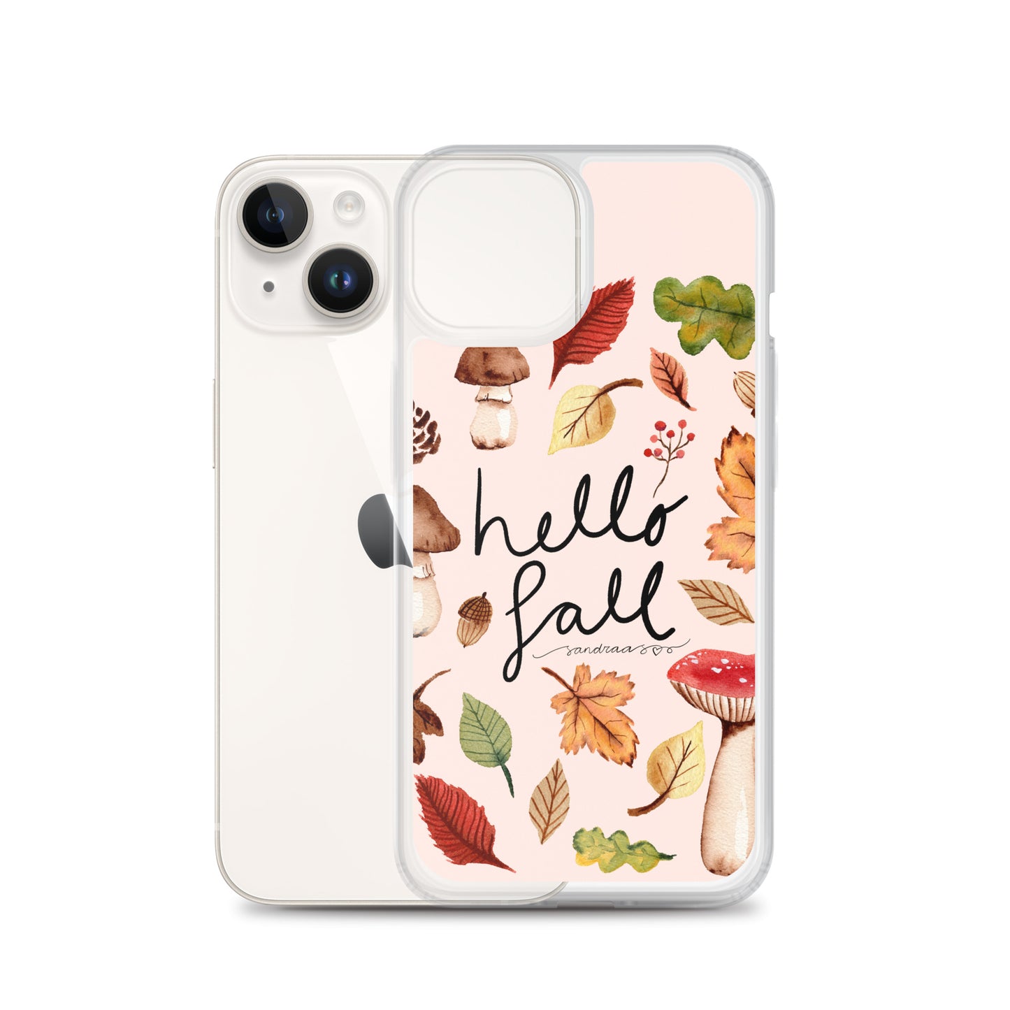 Clear iPhone® Case – Hello Fall 🍂📱 - iPhone Case - SANDRAAS