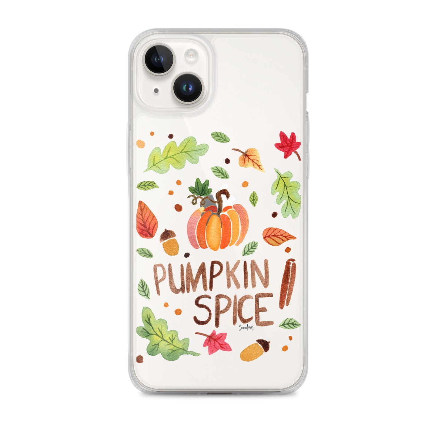 Clear Case for iPhone® - Pumpkin Spice 🎃🍂 - iPhone Case - SANDRAAS
