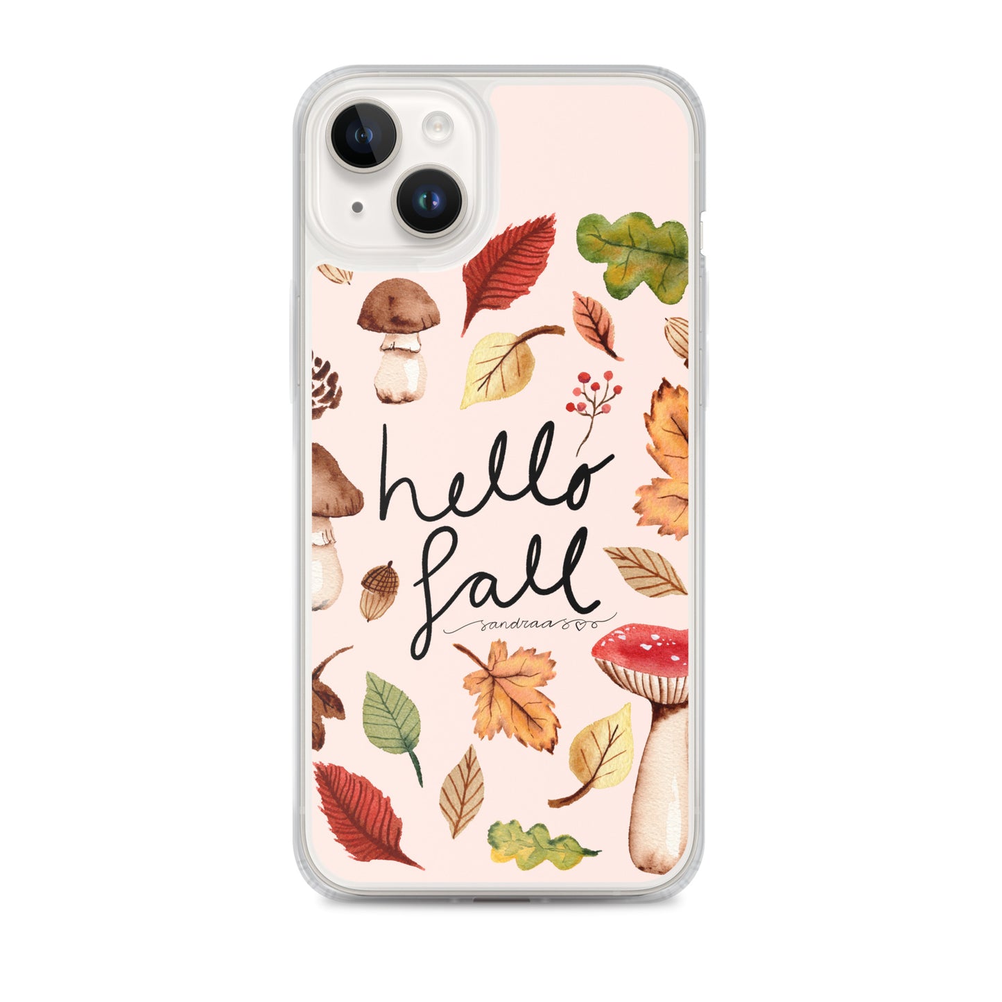 Clear iPhone® Case – Hello Fall 🍂📱 - iPhone Case - SANDRAAS
