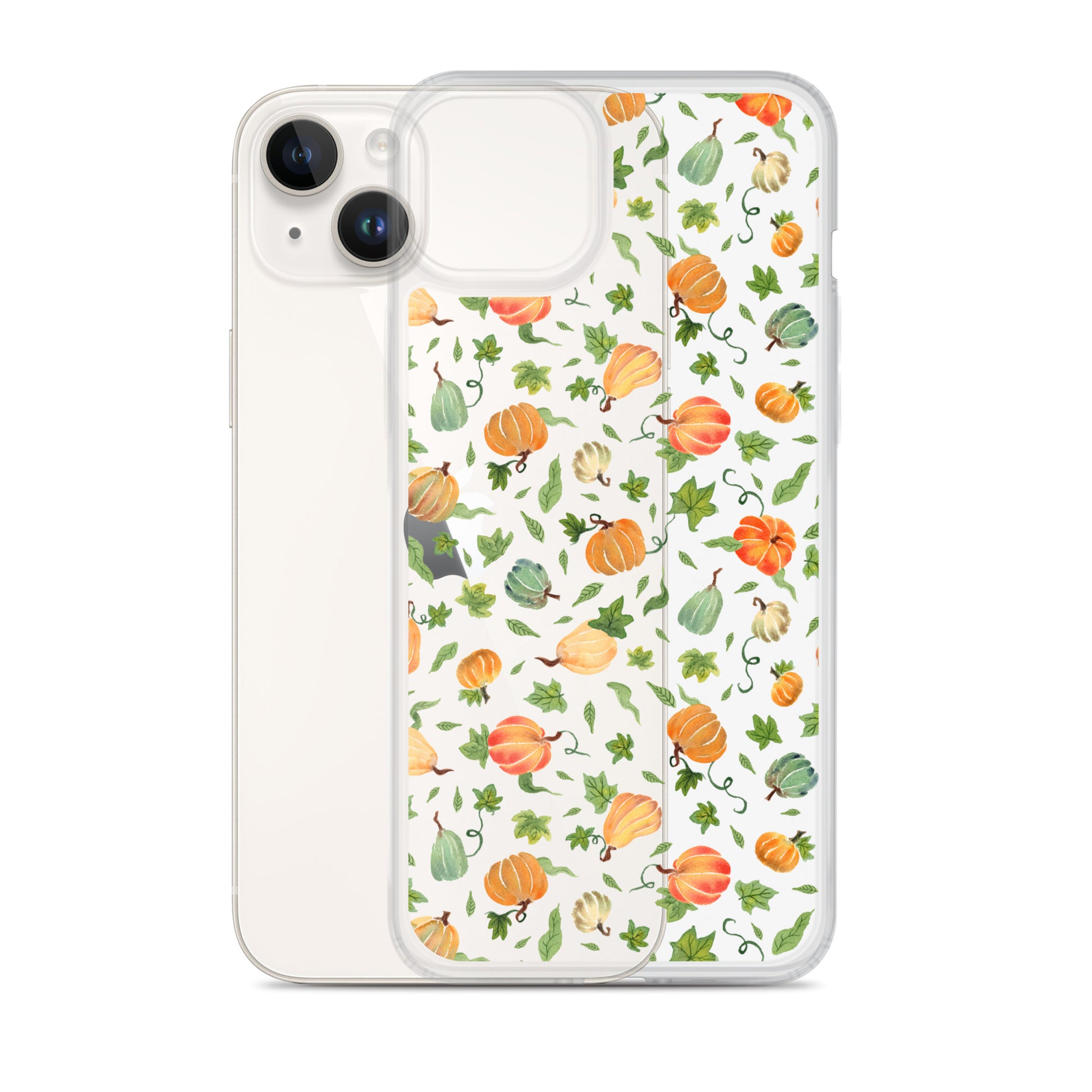 Clear Case for iPhone® - Pumpkins Pattern 🎃🍂 - iPhone Case - SANDRAAS