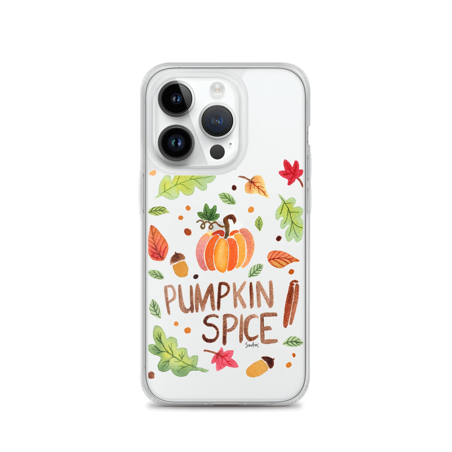 Clear Case for iPhone® - Pumpkin Spice 🎃🍂 - iPhone Case - SANDRAAS