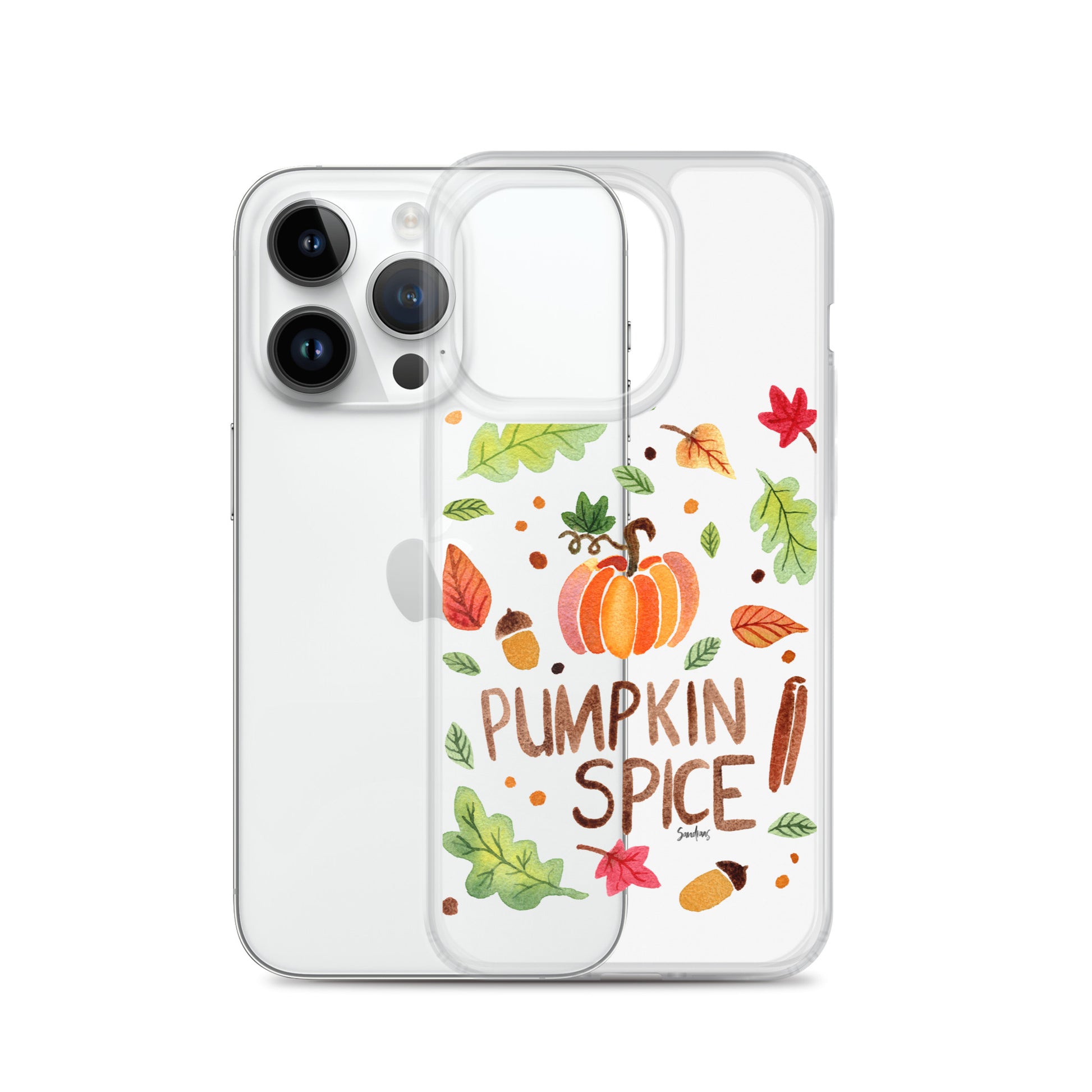 Clear Case for iPhone® - Pumpkin Spice 🎃🍂 - iPhone Case - SANDRAAS