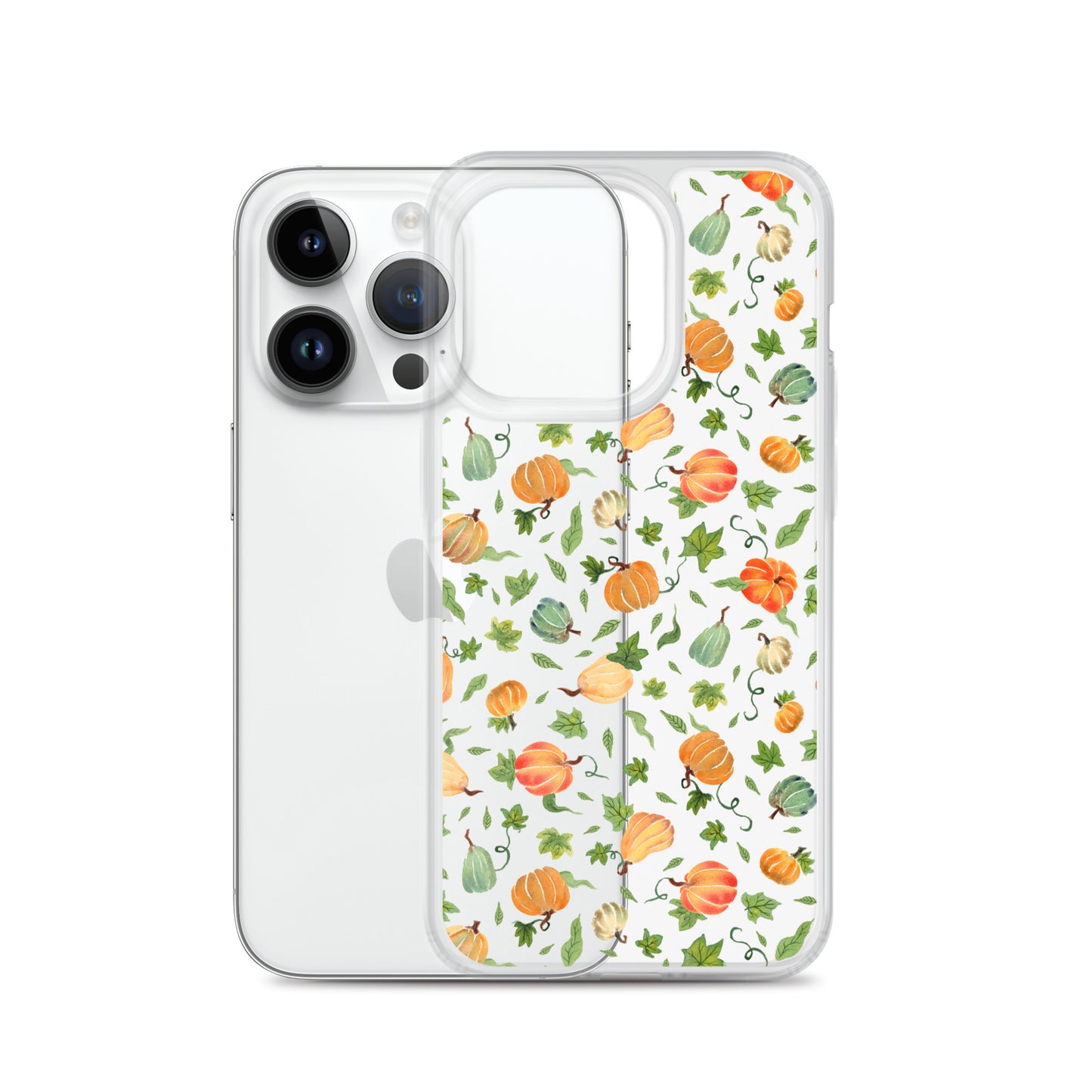 Clear Case for iPhone® - Pumpkins Pattern 🎃🍂 - iPhone Case - SANDRAAS
