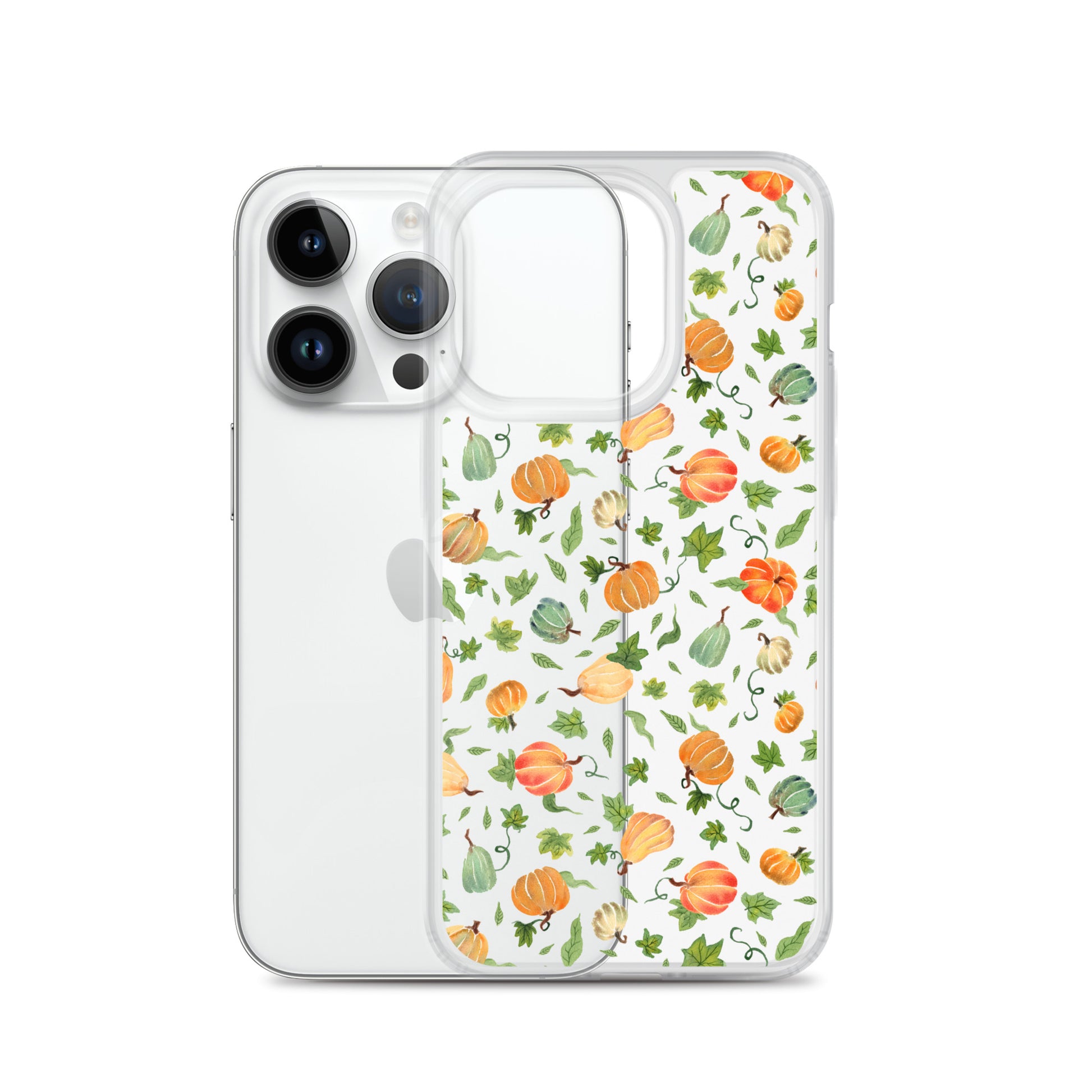 Clear Case for iPhone® - Pumpkins Pattern 🎃🍂 - iPhone Case - SANDRAAS