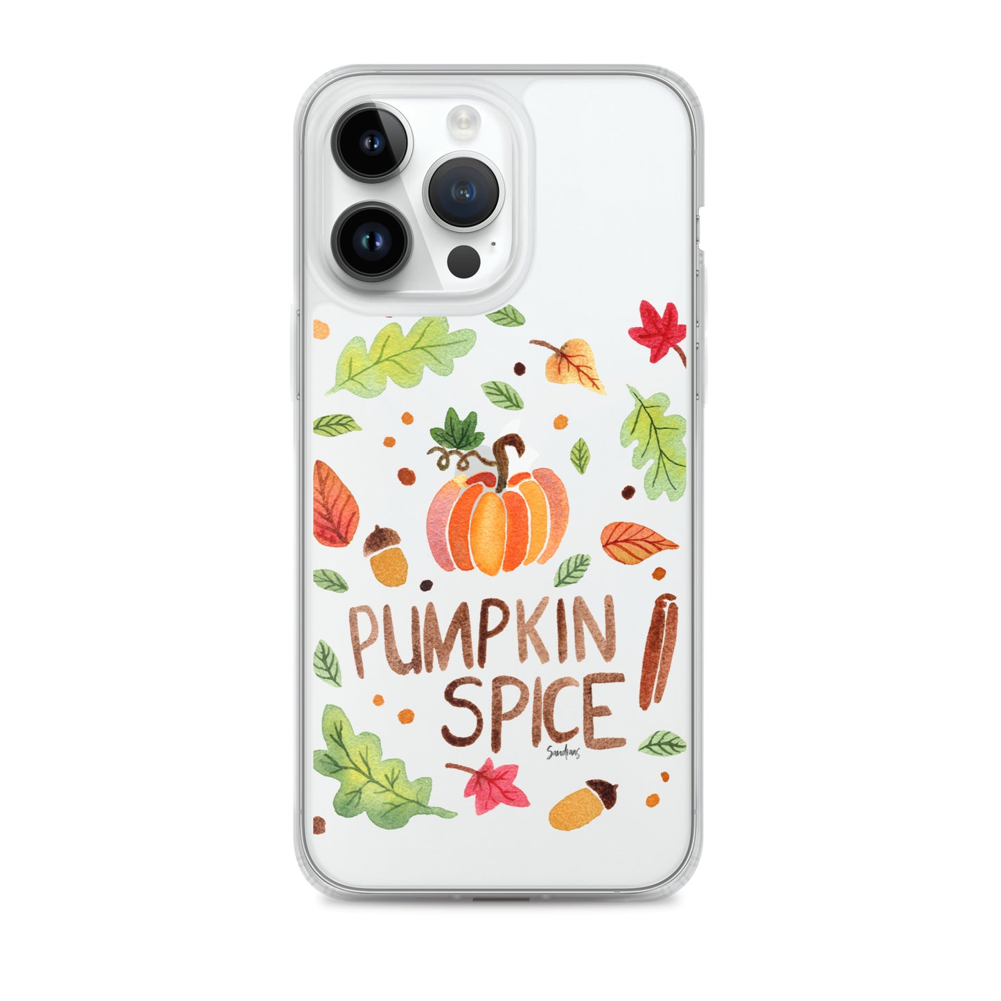 Clear Case for iPhone® - Pumpkin Spice 🎃🍂 - iPhone Case - SANDRAAS