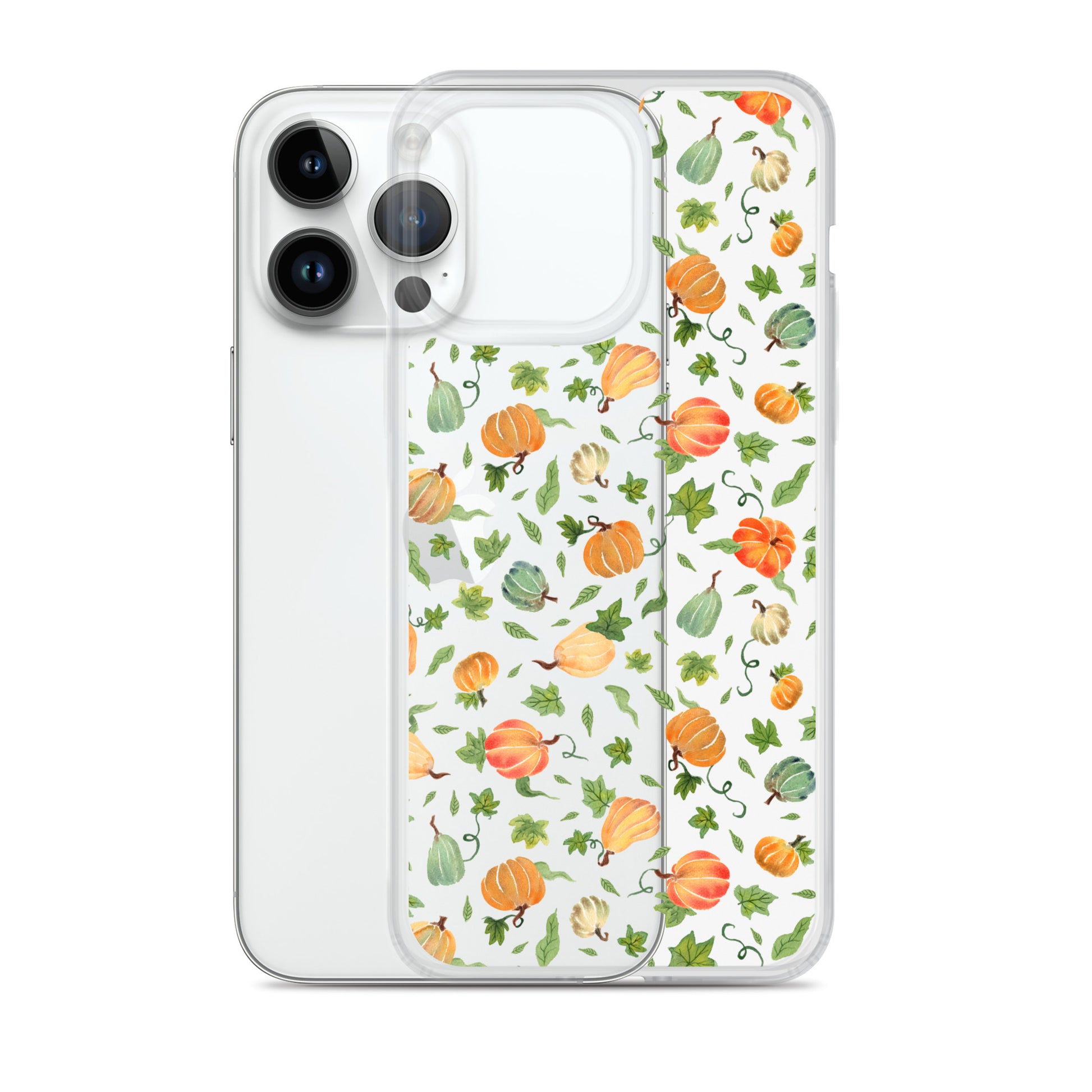 Clear Case for iPhone® - Pumpkins Pattern 🎃🍂 - iPhone Case - SANDRAAS