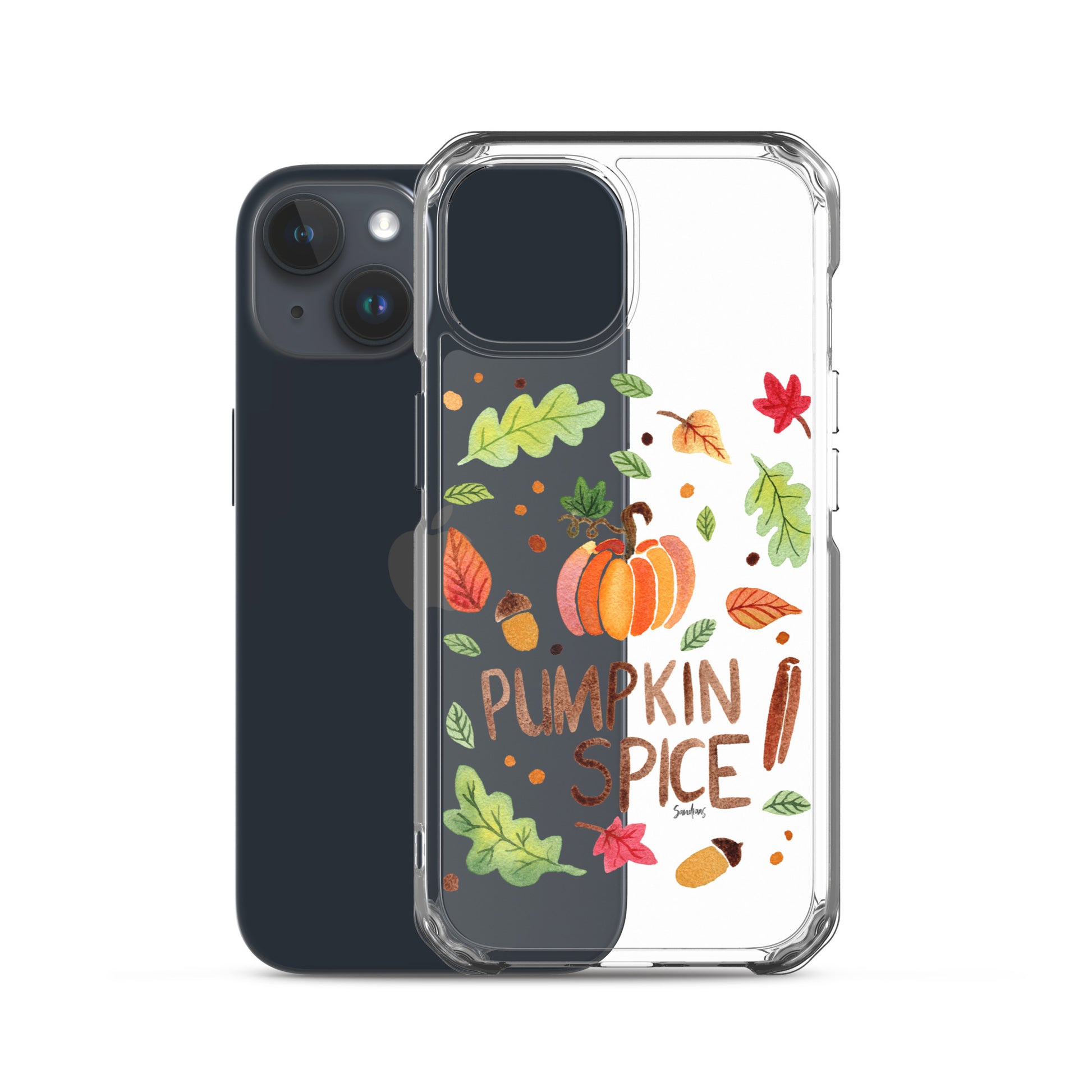 Clear Case for iPhone® - Pumpkin Spice 🎃🍂 - iPhone Case - SANDRAAS