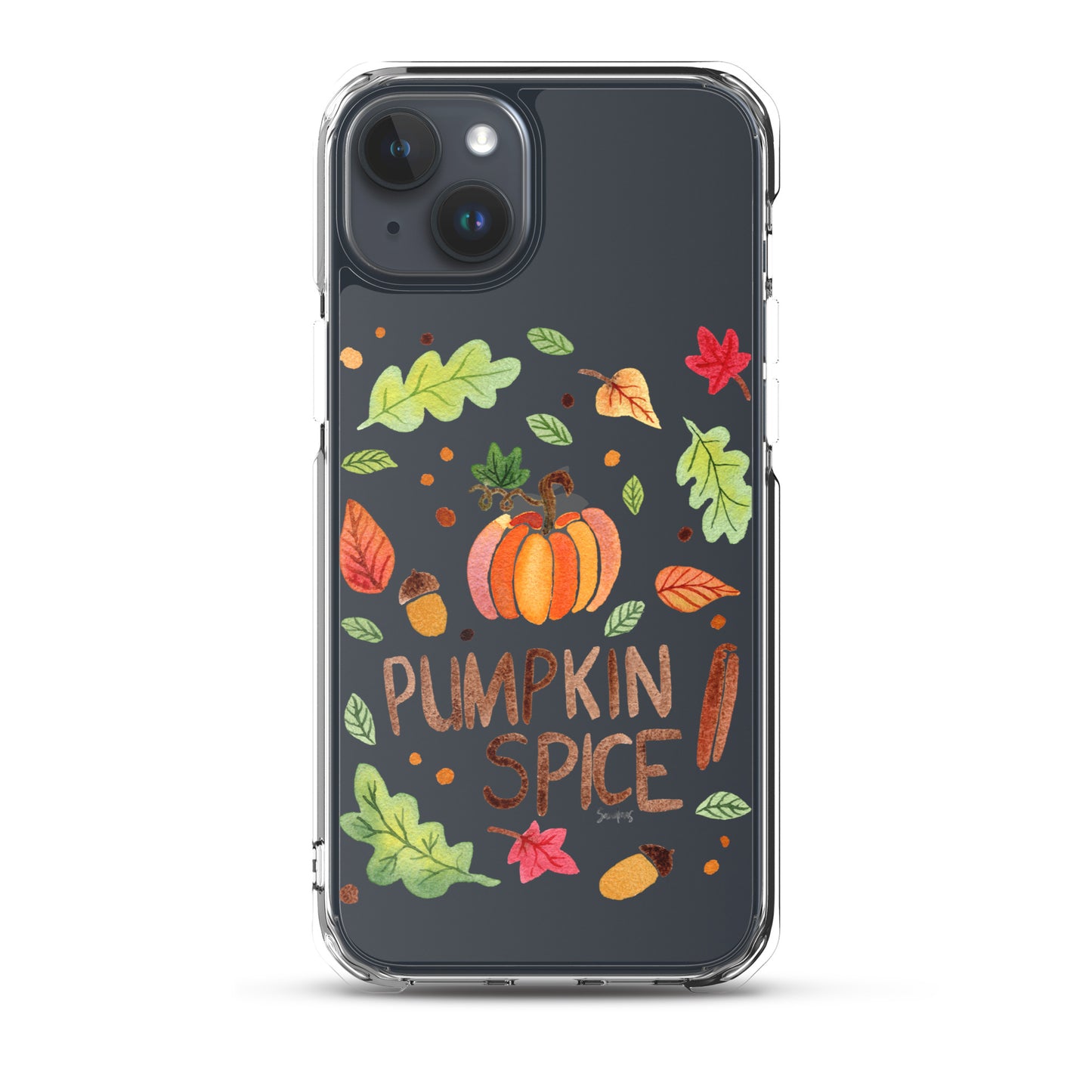 Clear Case for iPhone® - Pumpkin Spice 🎃🍂 - iPhone Case - SANDRAAS