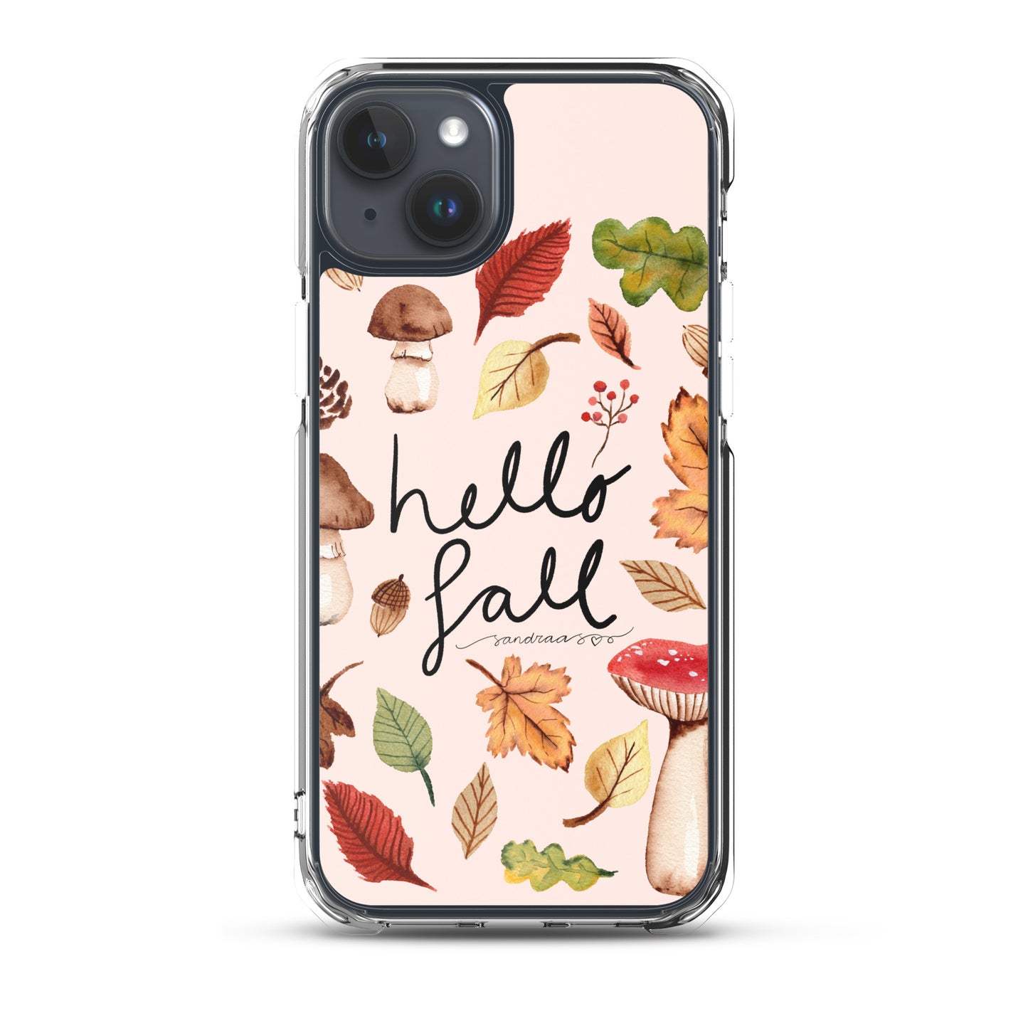 Clear iPhone® Case – Hello Fall 🍂📱 - iPhone Case - SANDRAAS
