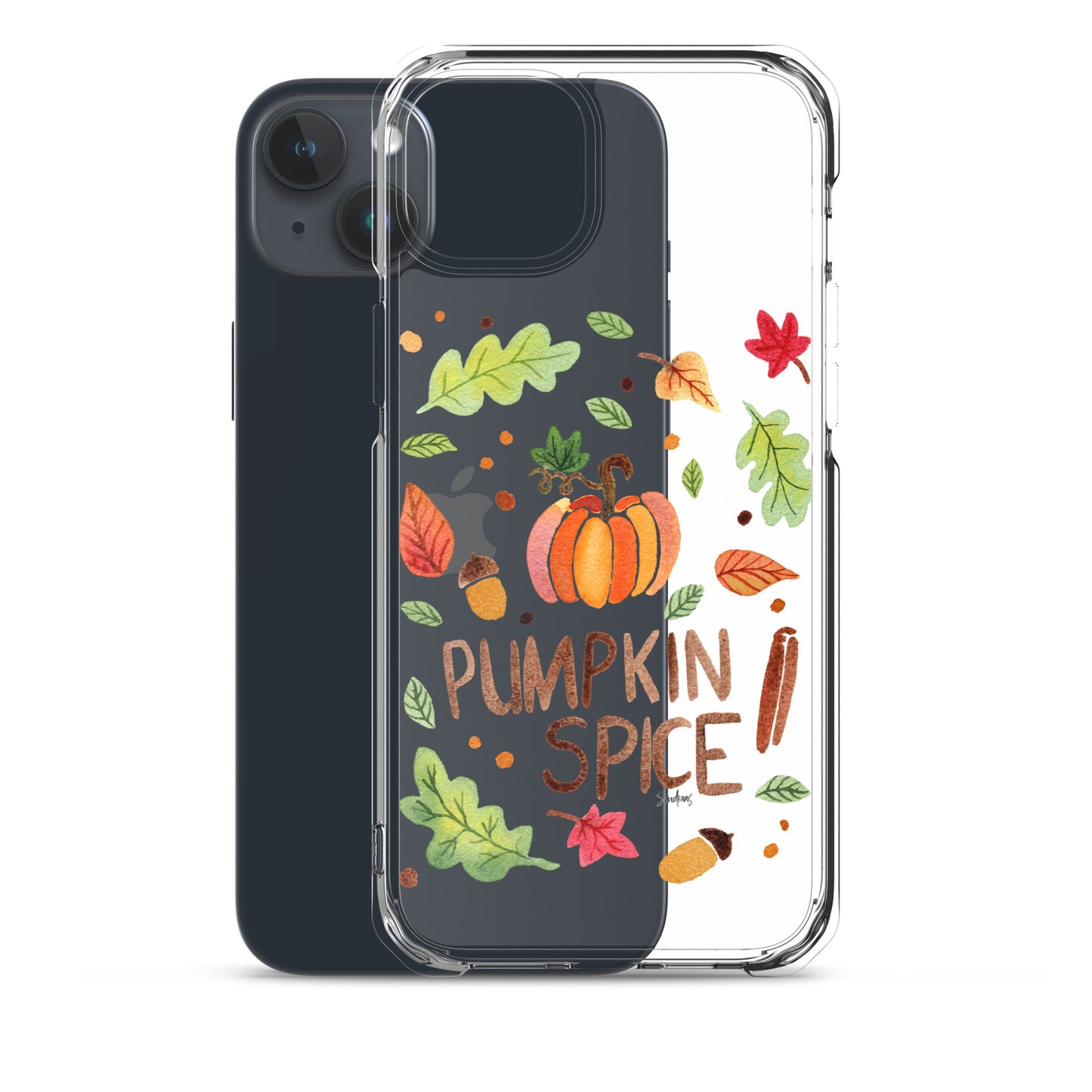 Clear Case for iPhone® - Pumpkin Spice 🎃🍂 - iPhone Case - SANDRAAS