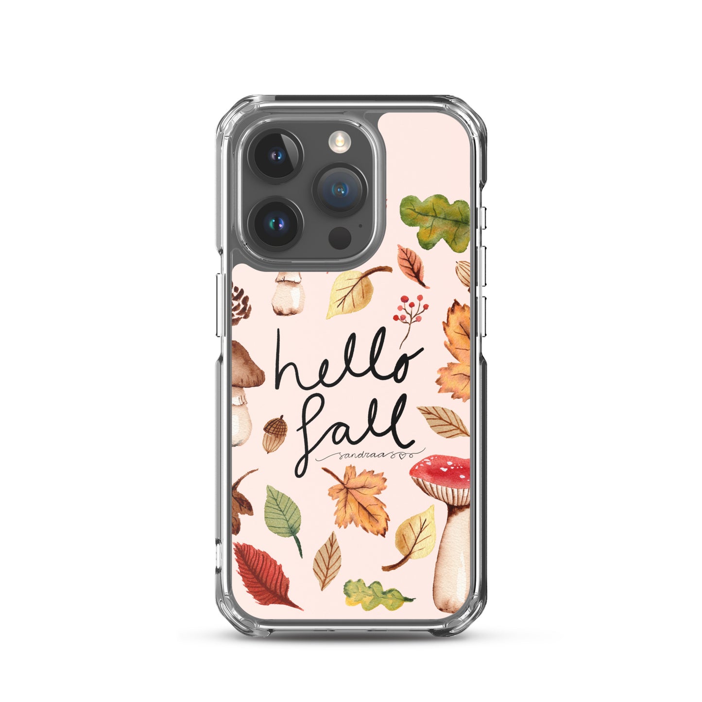Clear iPhone® Case – Hello Fall 🍂📱 - iPhone Case - SANDRAAS
