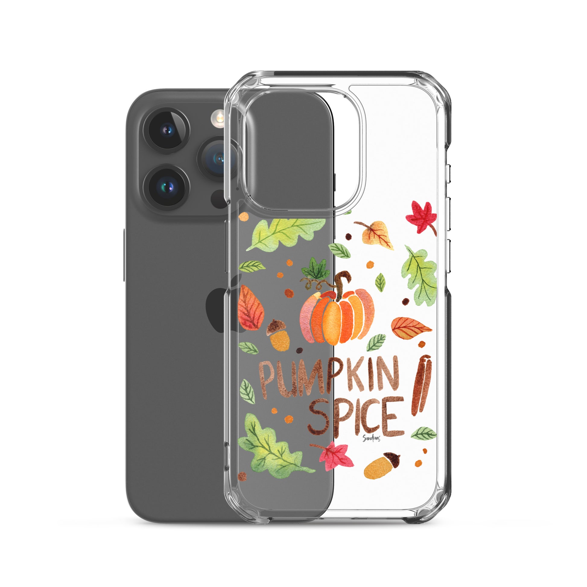Clear Case for iPhone® - Pumpkin Spice 🎃🍂 - iPhone Case - SANDRAAS
