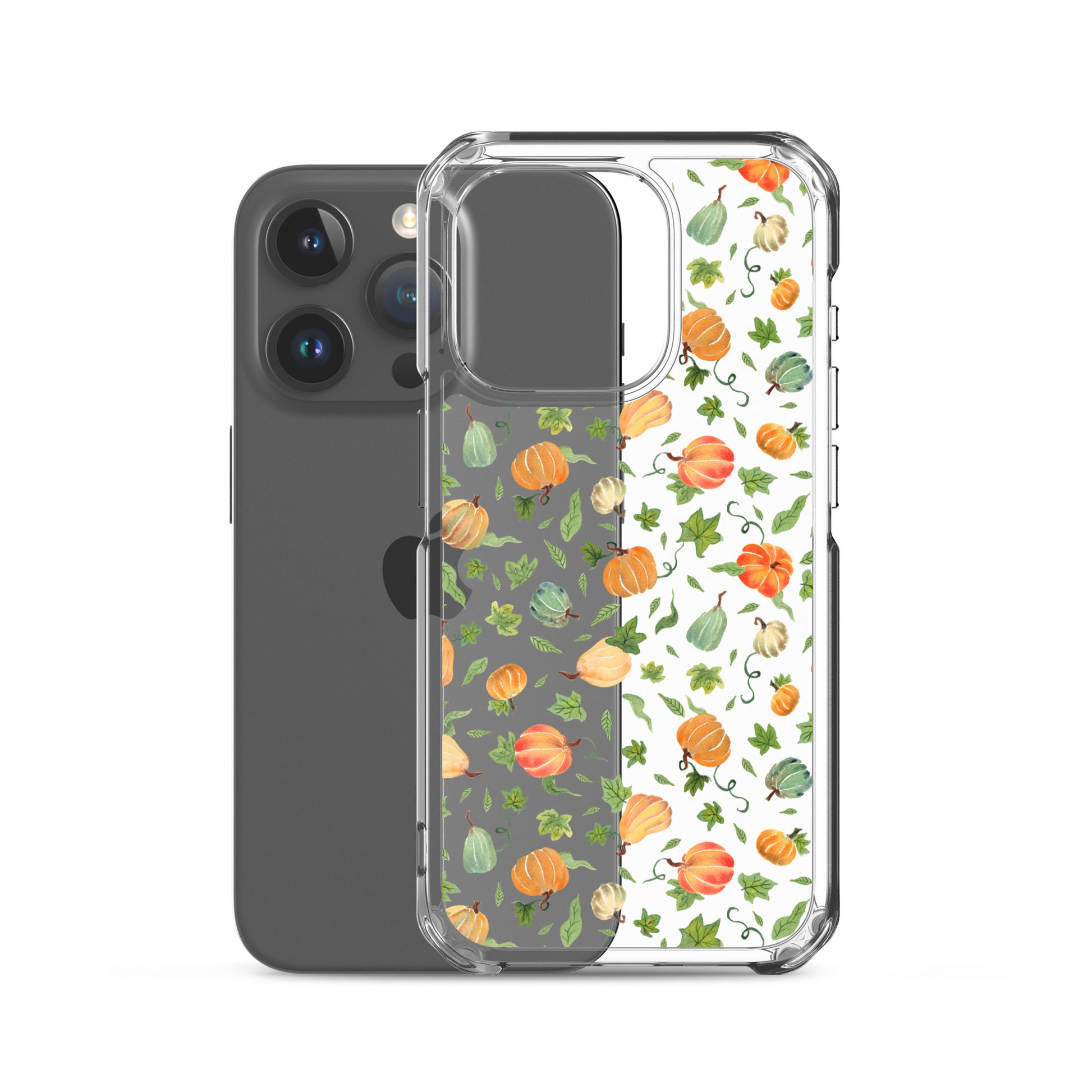 Clear Case for iPhone® - Pumpkins Pattern 🎃🍂 - iPhone Case - SANDRAAS