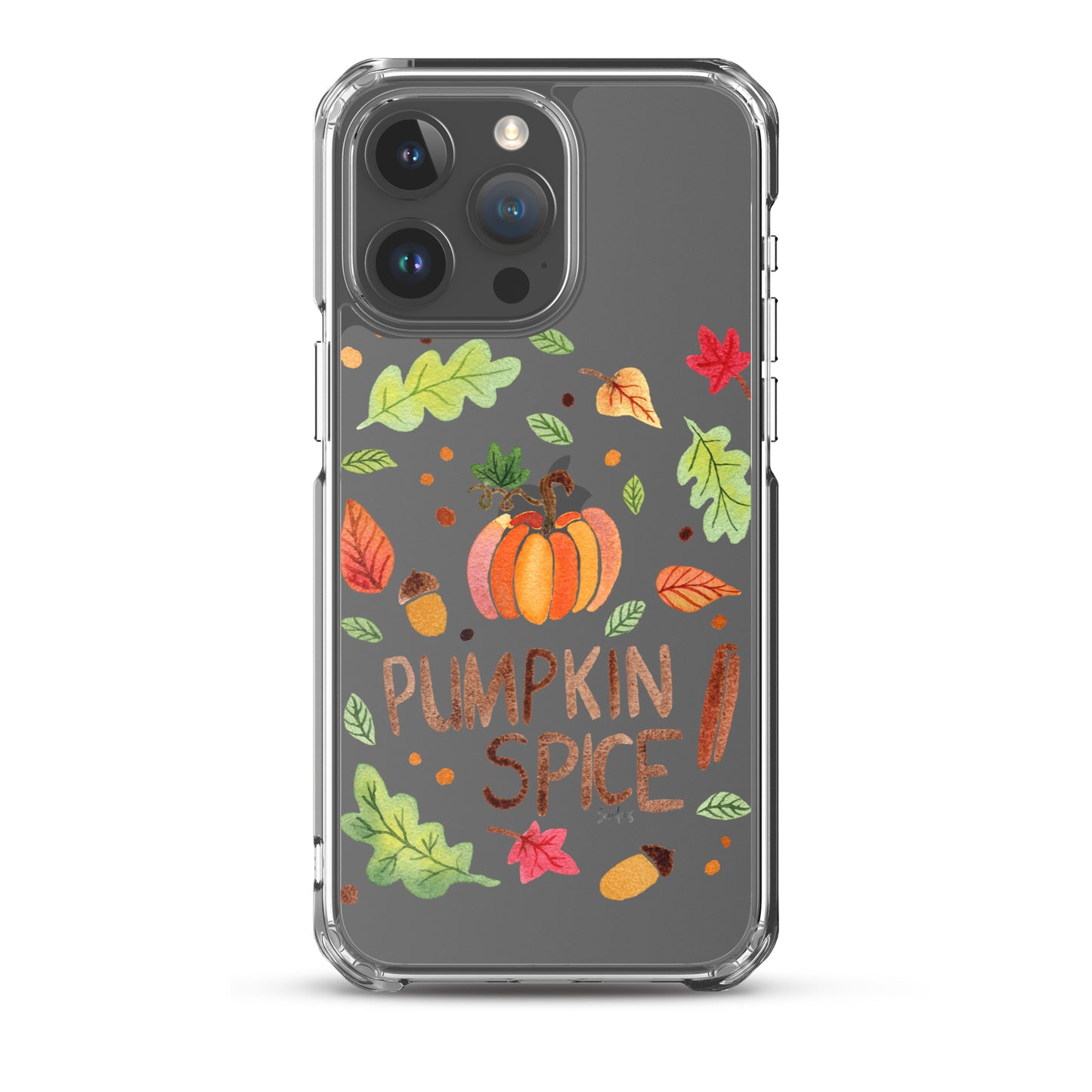 Clear Case for iPhone® - Pumpkin Spice 🎃🍂 - iPhone Case - SANDRAAS