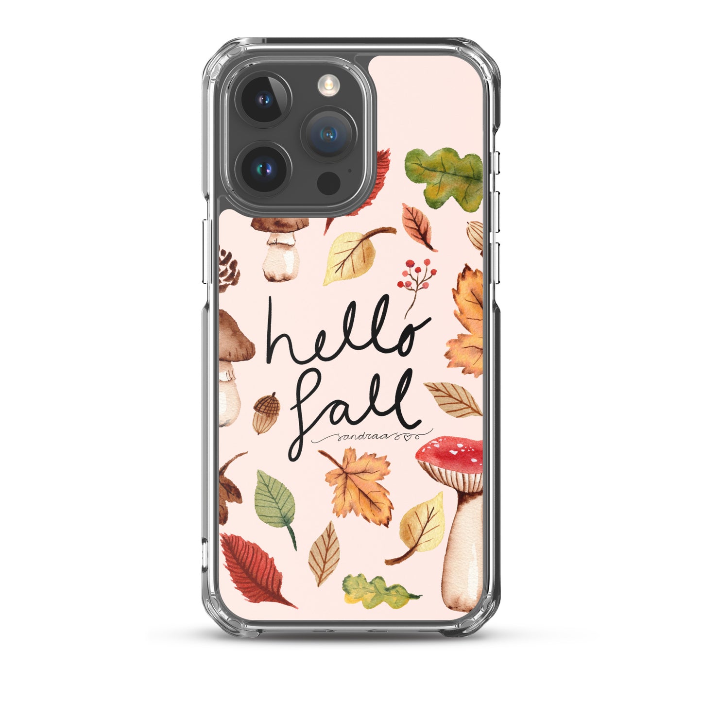 Clear iPhone® Case – Hello Fall 🍂📱 - iPhone Case - SANDRAAS
