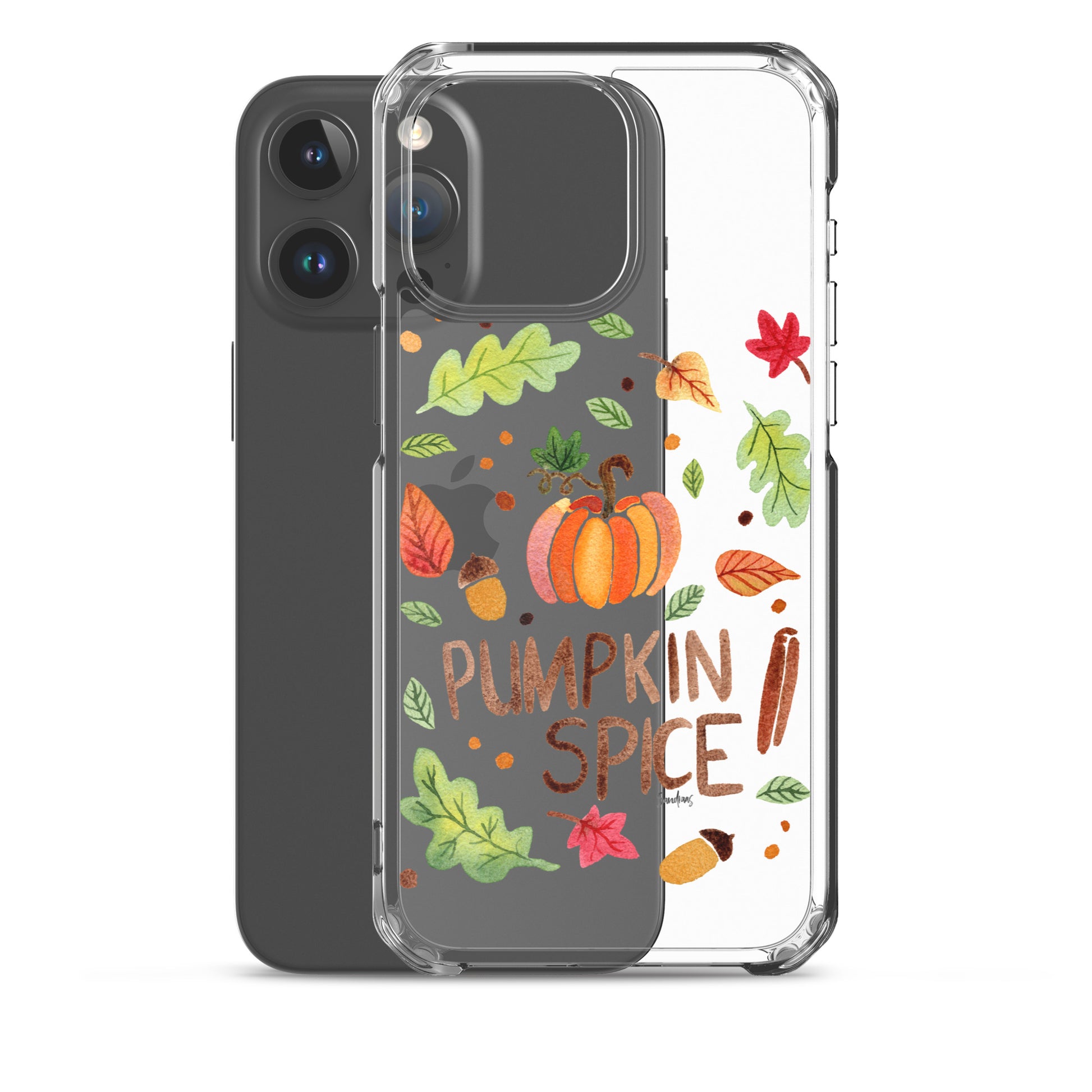 Clear Case for iPhone® - Pumpkin Spice 🎃🍂 - iPhone Case - SANDRAAS