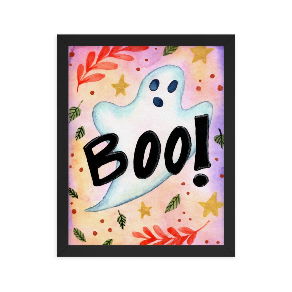 Framed Poster – Spooky Boo! 👻 - SANDRAAS