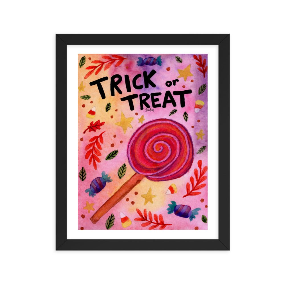 Framed Poster – Halloween Trick or Treat 🍬🎃 - SANDRAAS