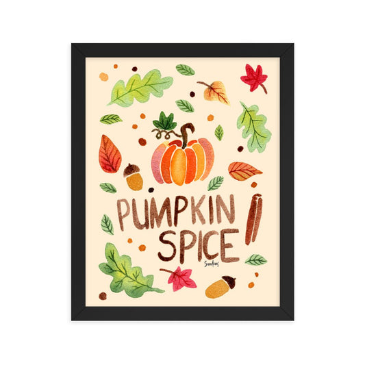 Framed Poster - Pumpkin Spice Cream 🎃🍂 - SANDRAAS
