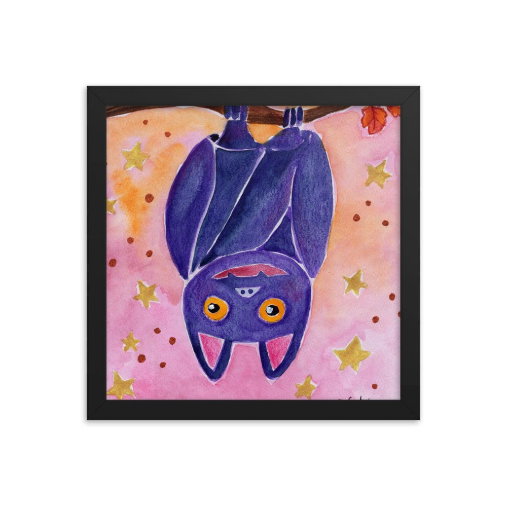Framed Poster – Halloween Bat 🦇🎃 - SANDRAAS