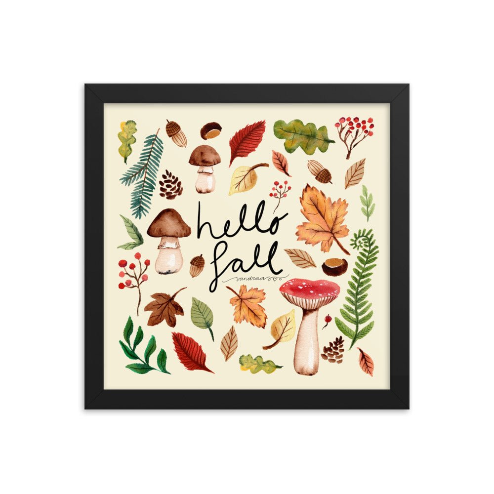 Framed Poster - Hello Fall 🍂🍄 - SANDRAAS