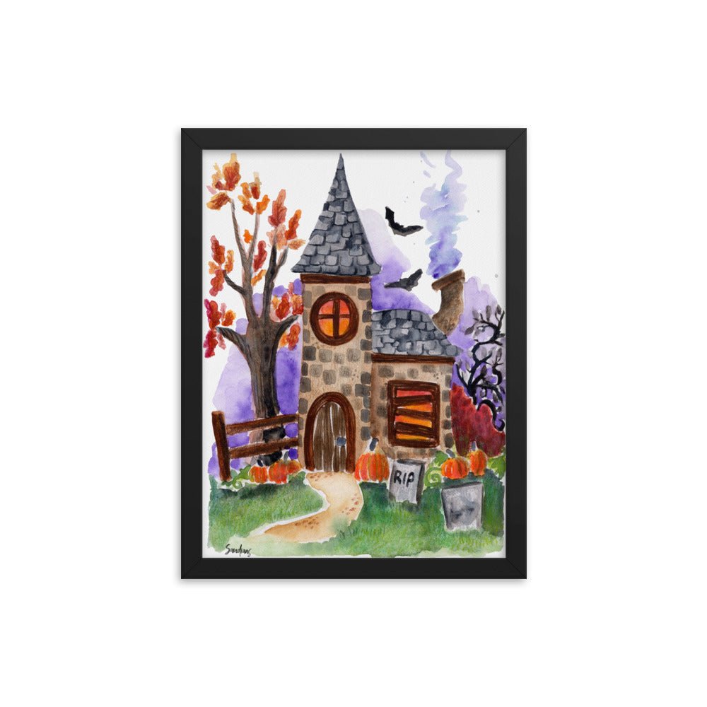 Framed Poster – Halloween Spooky Church 🕸️🏚️ - SANDRAAS