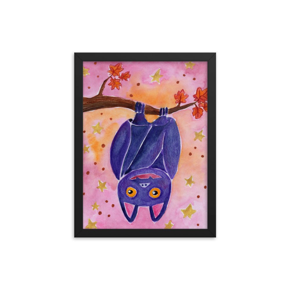 Framed Poster – Halloween Bat 🦇🎃 - SANDRAAS