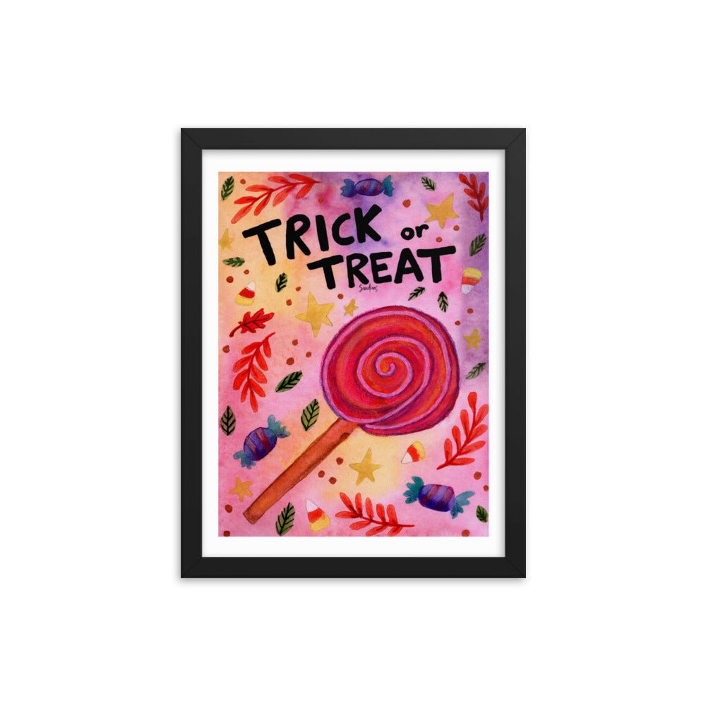 Framed Poster – Halloween Trick or Treat 🍬🎃 - SANDRAAS
