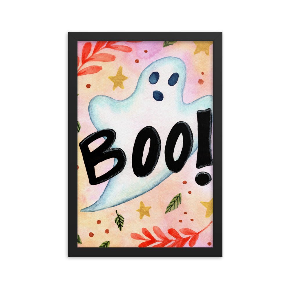 Framed Poster – Spooky Boo! 👻 - SANDRAAS