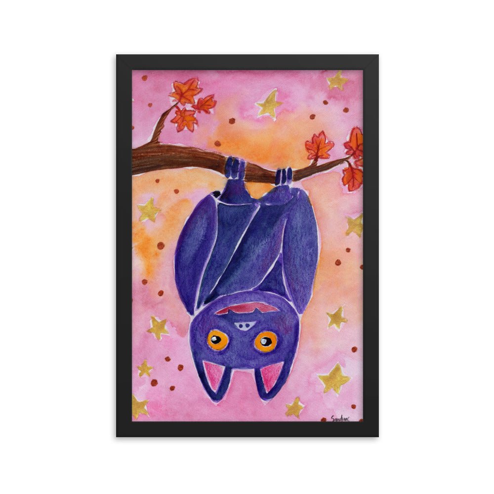 Framed Poster – Halloween Bat 🦇🎃 - SANDRAAS