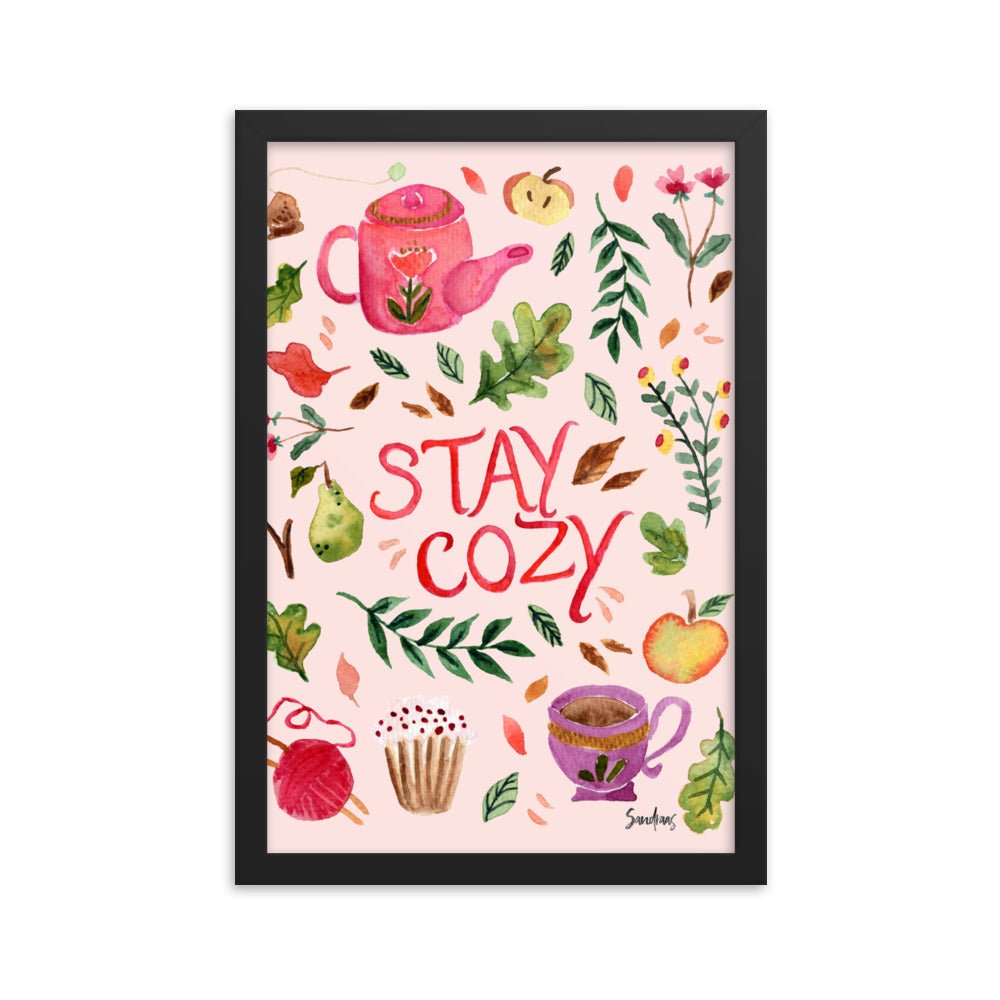 Cozy Autumn Framed Poster – A Warm & Inviting Fall Aesthetic 🍂☕ - SANDRAAS