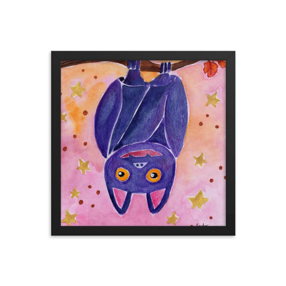 Framed Poster – Halloween Bat 🦇🎃 - SANDRAAS