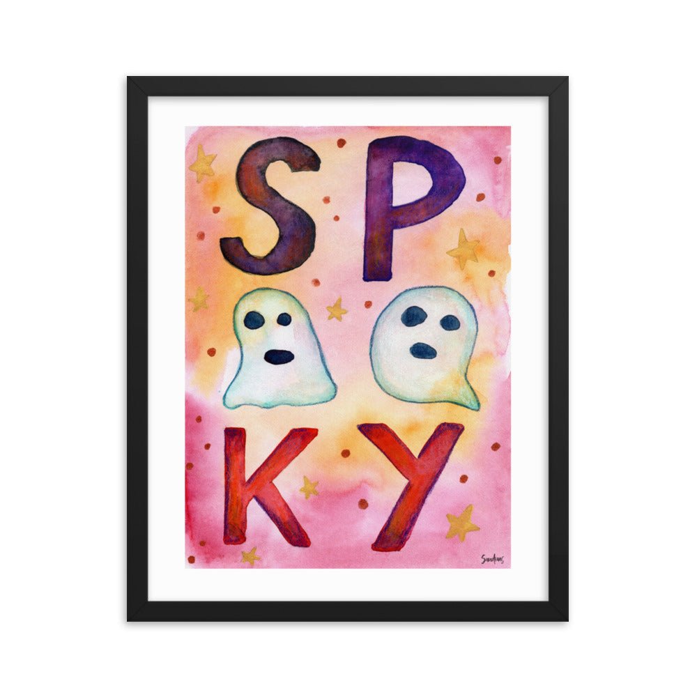 Framed Poster – Halloween "Spooky" 👻🎃 - SANDRAAS