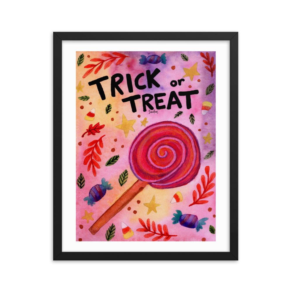 Framed Poster – Halloween Trick or Treat 🍬🎃 - SANDRAAS