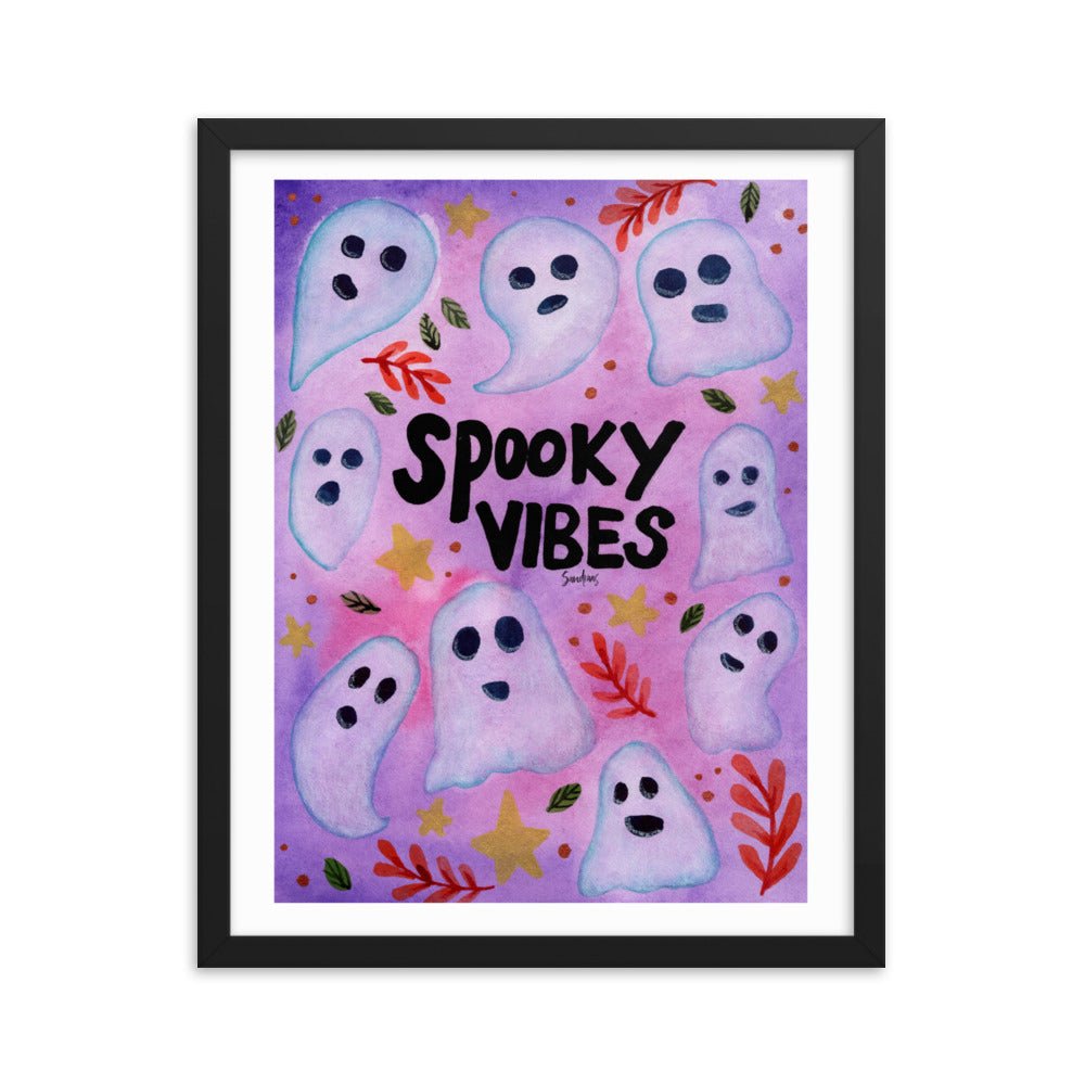 Framed Poster – Halloween Spooky Vibes 👻🎃 - SANDRAAS