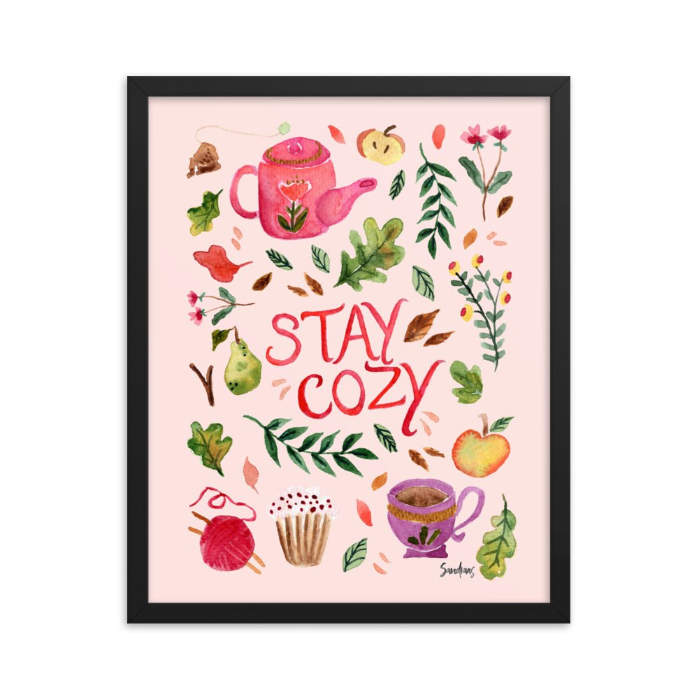 Cozy Autumn Framed Poster – A Warm & Inviting Fall Aesthetic 🍂☕ - SANDRAAS