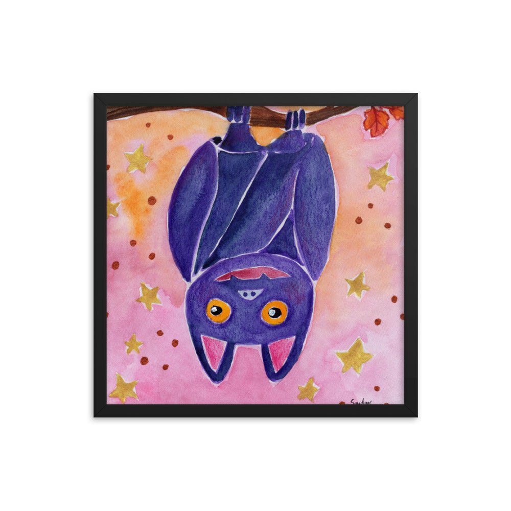 Framed Poster – Halloween Bat 🦇🎃 - SANDRAAS