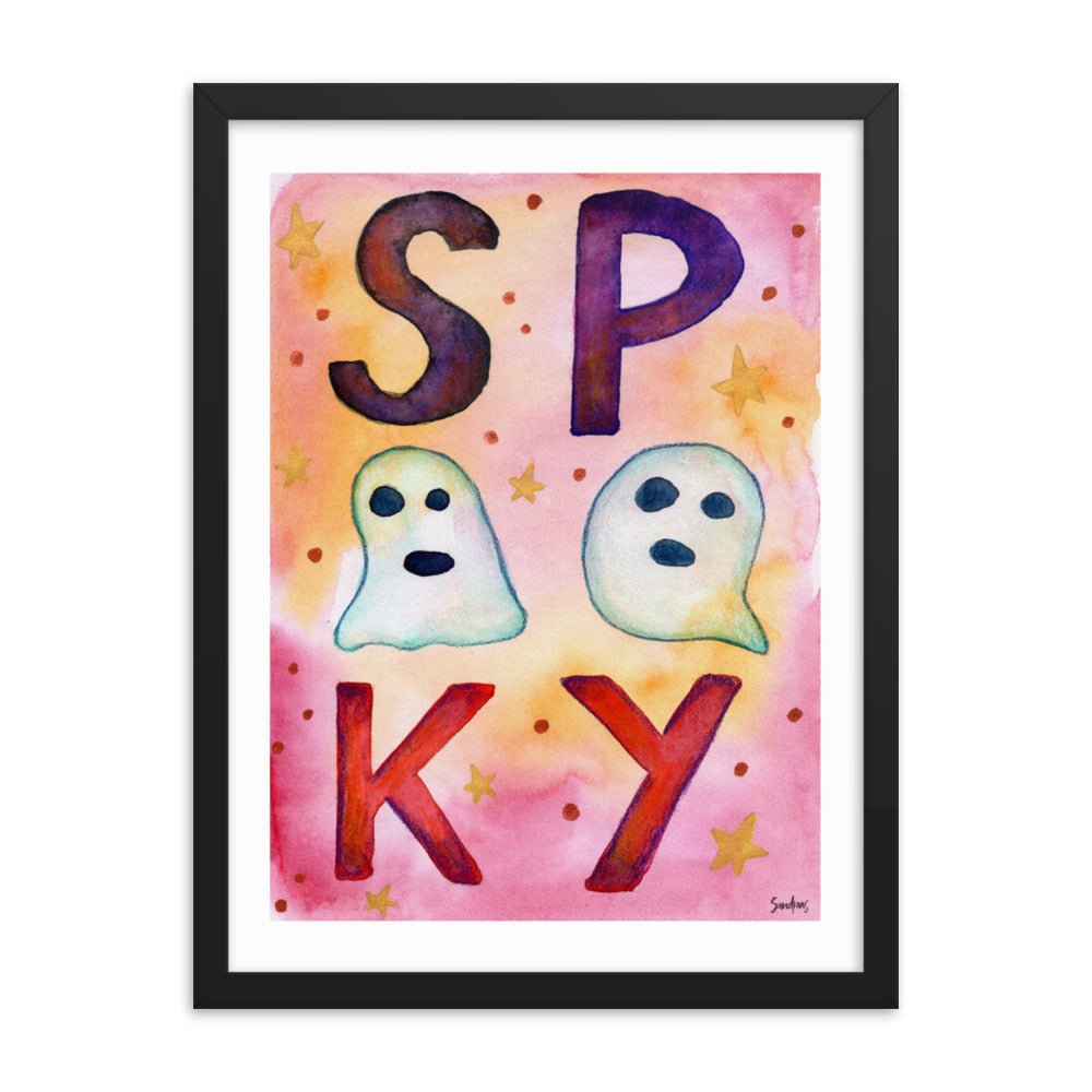 Framed Poster – Halloween "Spooky" 👻🎃 - SANDRAAS