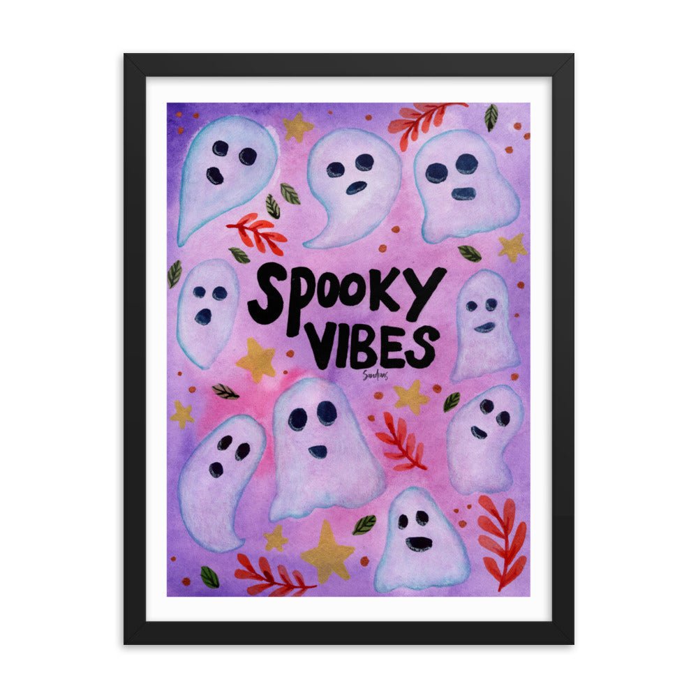 Framed Poster – Halloween Spooky Vibes 👻🎃 - SANDRAAS