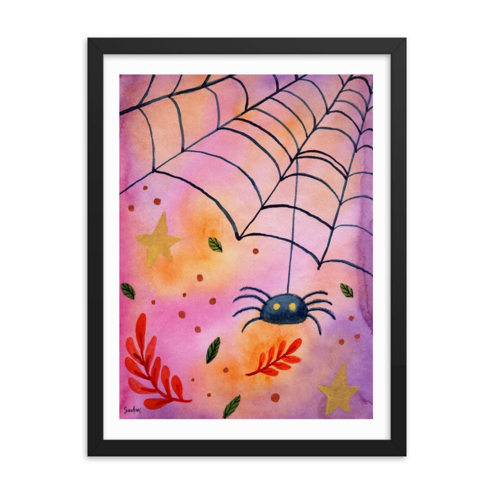 Framed Poster – Halloween Spider 🕷️🎃 - SANDRAAS